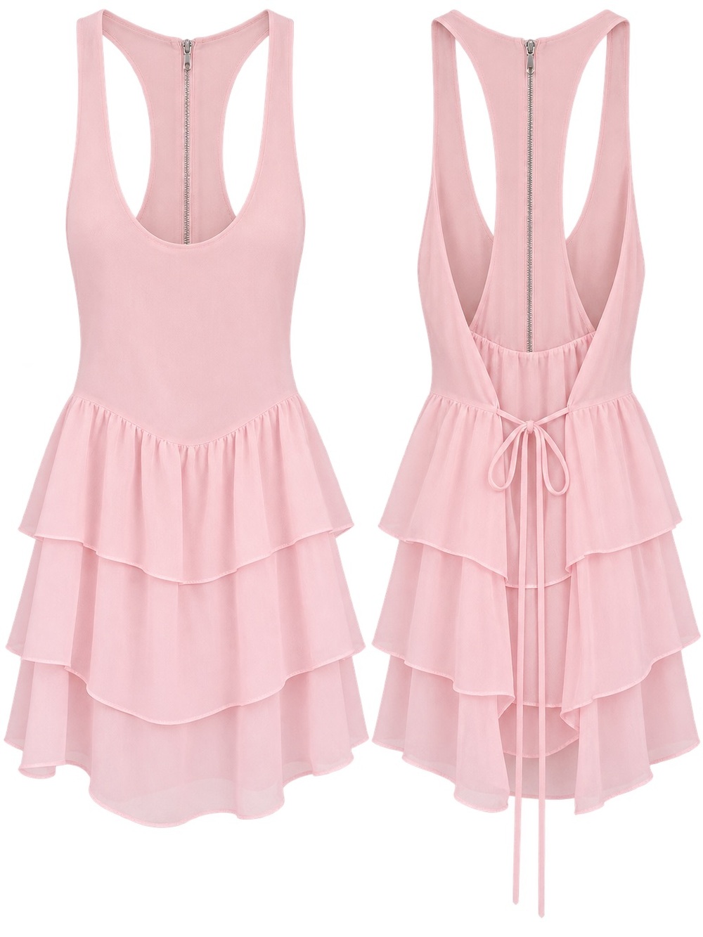 Pink Ruffle Tunic